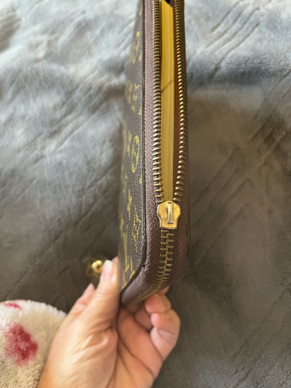Vintage LV Brown  Zip-Around Daytimer - Picture 4 of 12